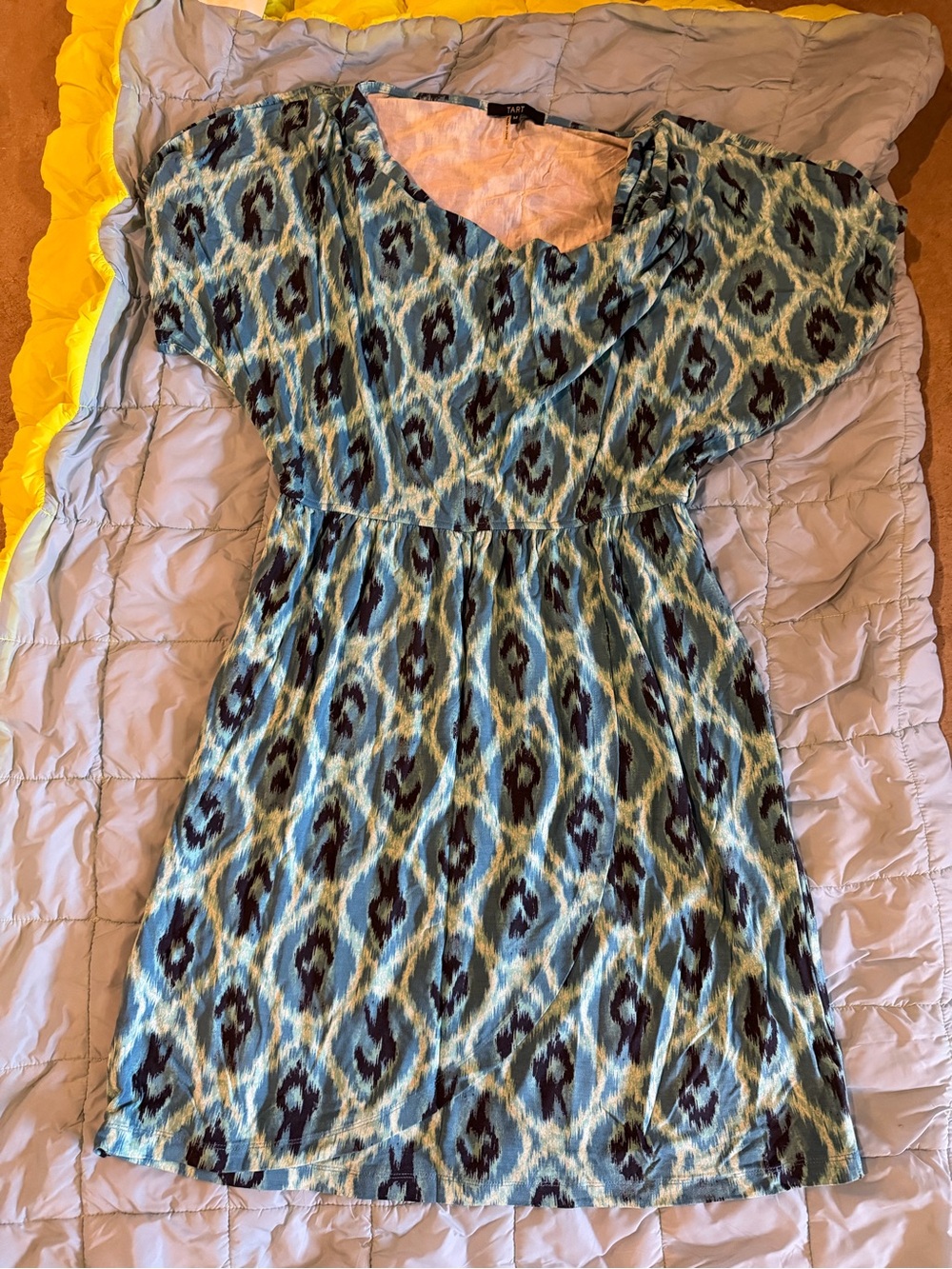 EUC Tart cowl neck elastic waist faux wrap dress size medium